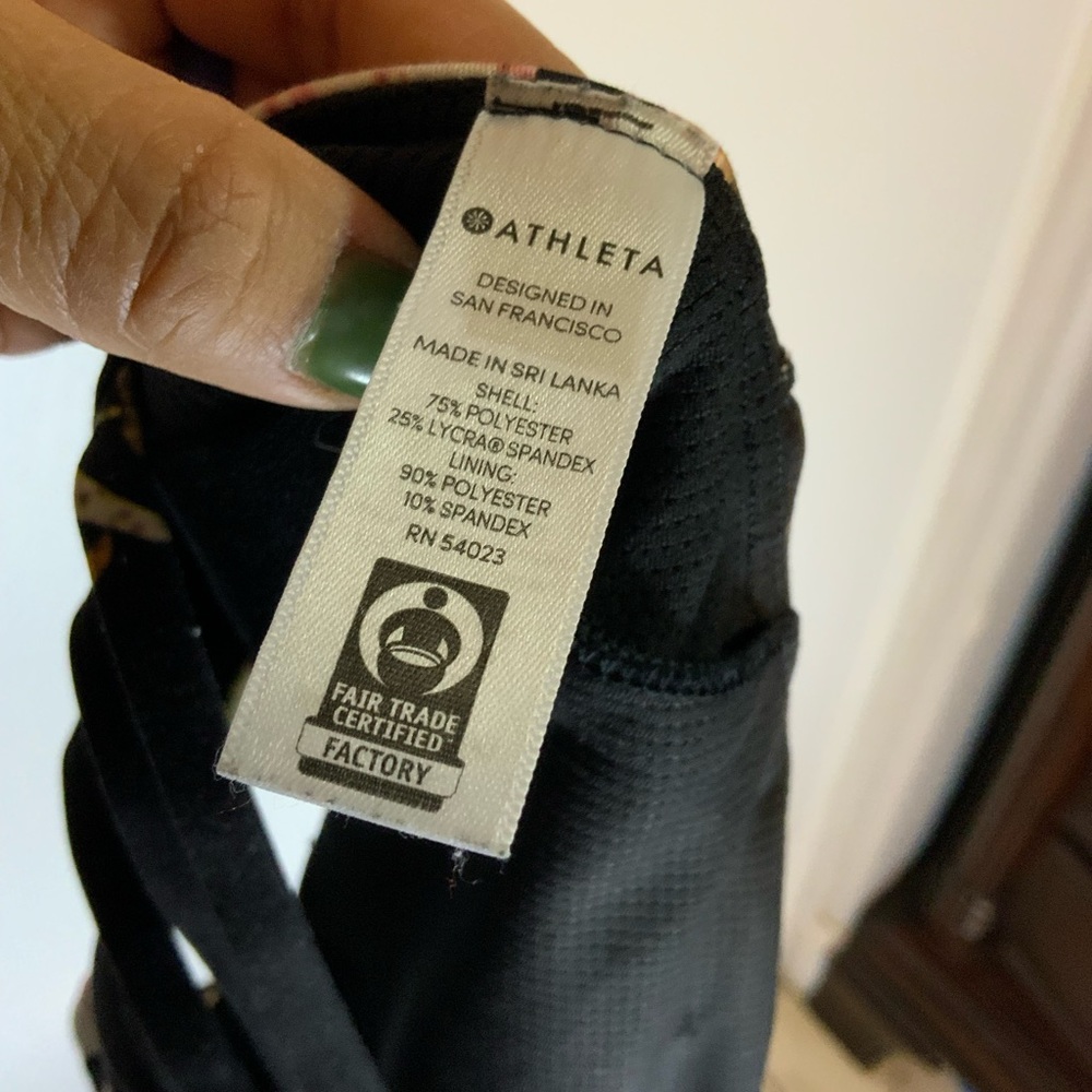 Athleta floral sports bra S - Picture 3 of 6